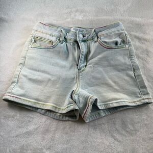 Judy Blue Pastel Stitch Denim Shorts